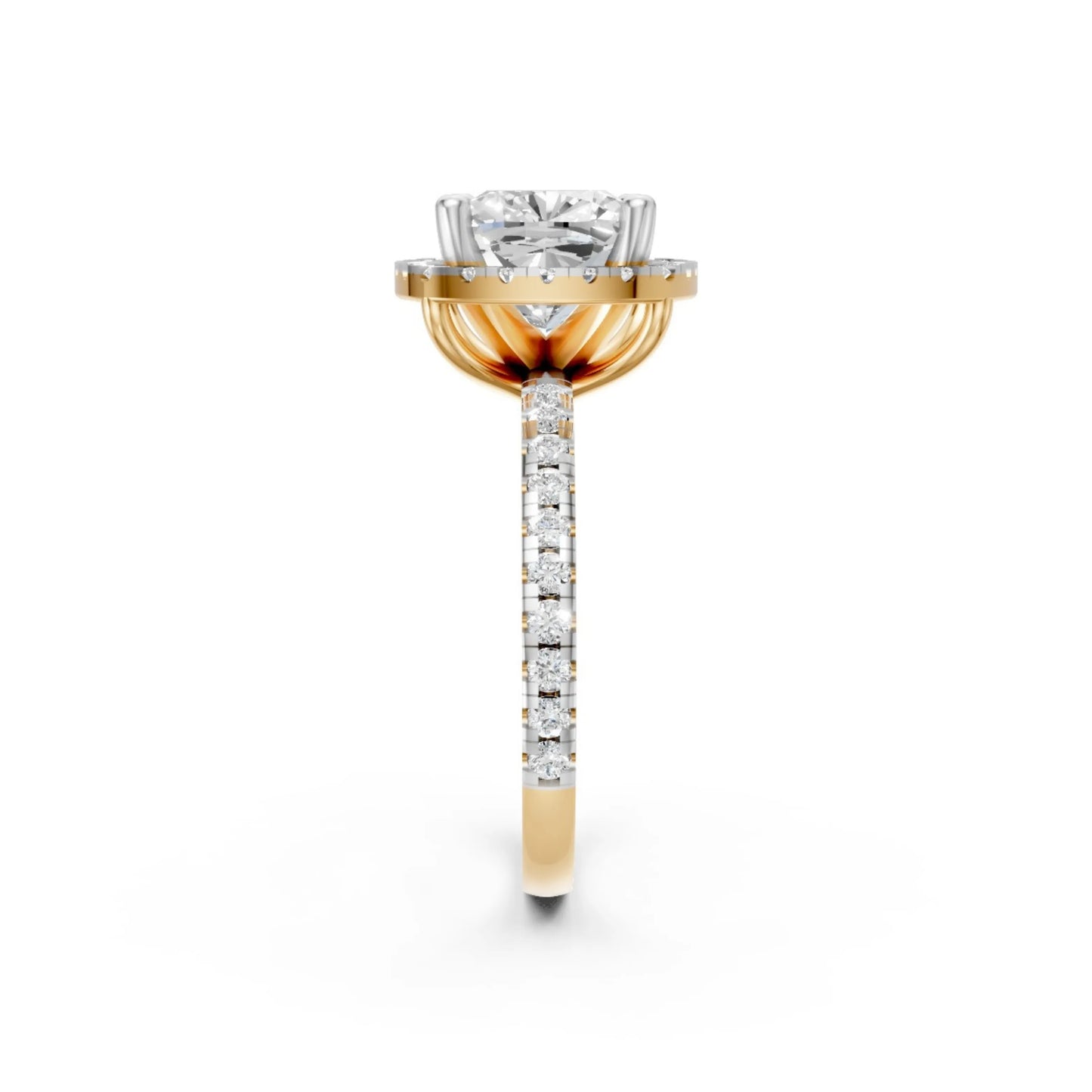 Timeless Bloom Solitaire Ring Yellow Gold