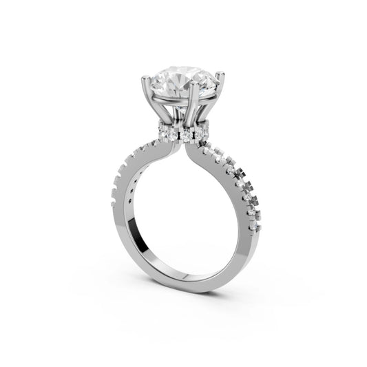 PureGlow Pavé Band Ring White Gold