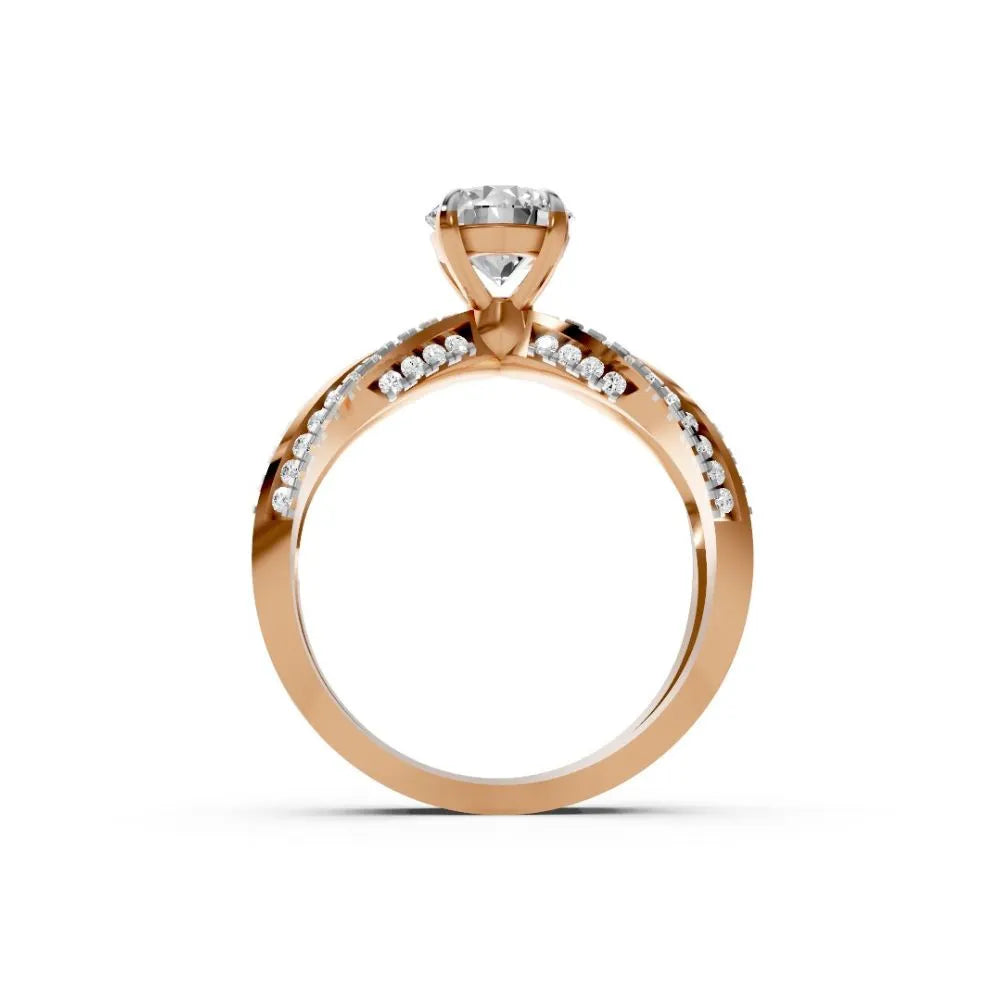 TwinGrace Diamond Bridal Set Rose Gold