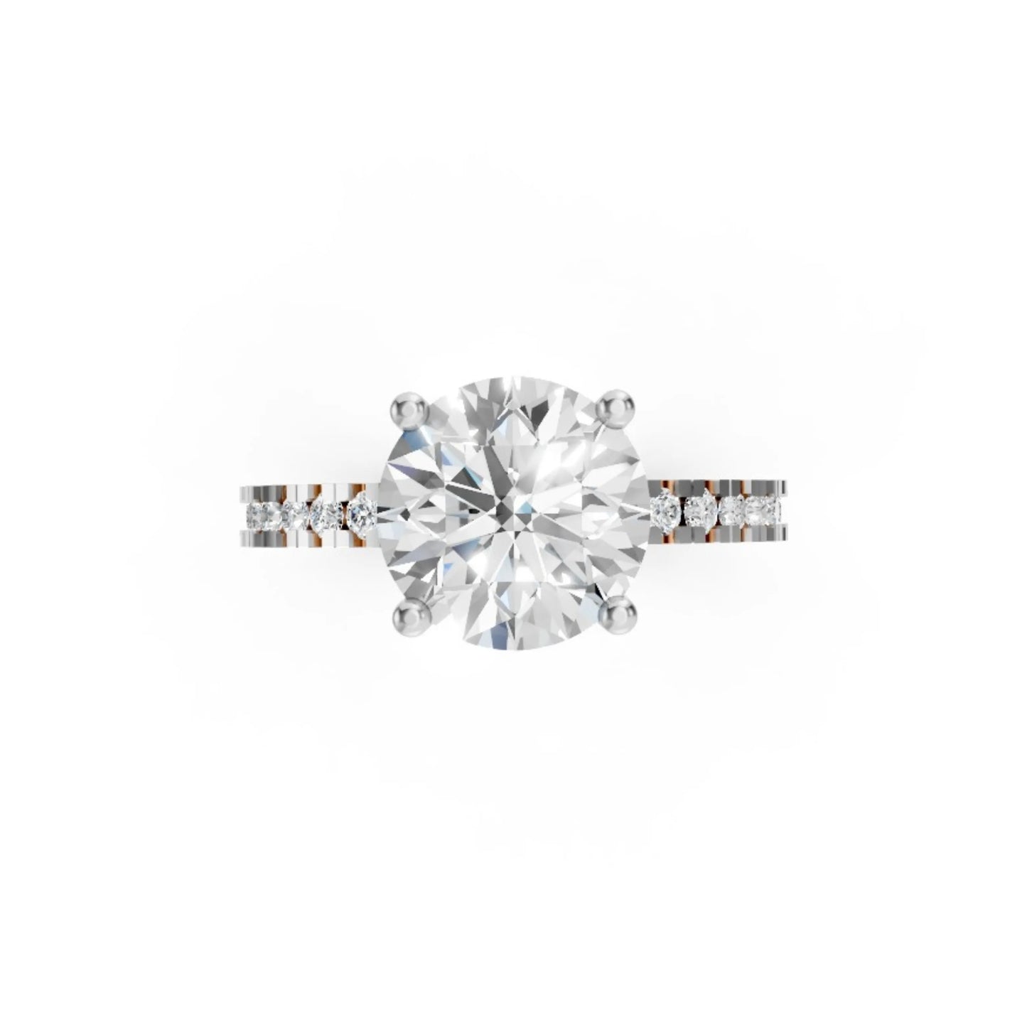 PureGlow Pavé Band Ring Yellow Gold