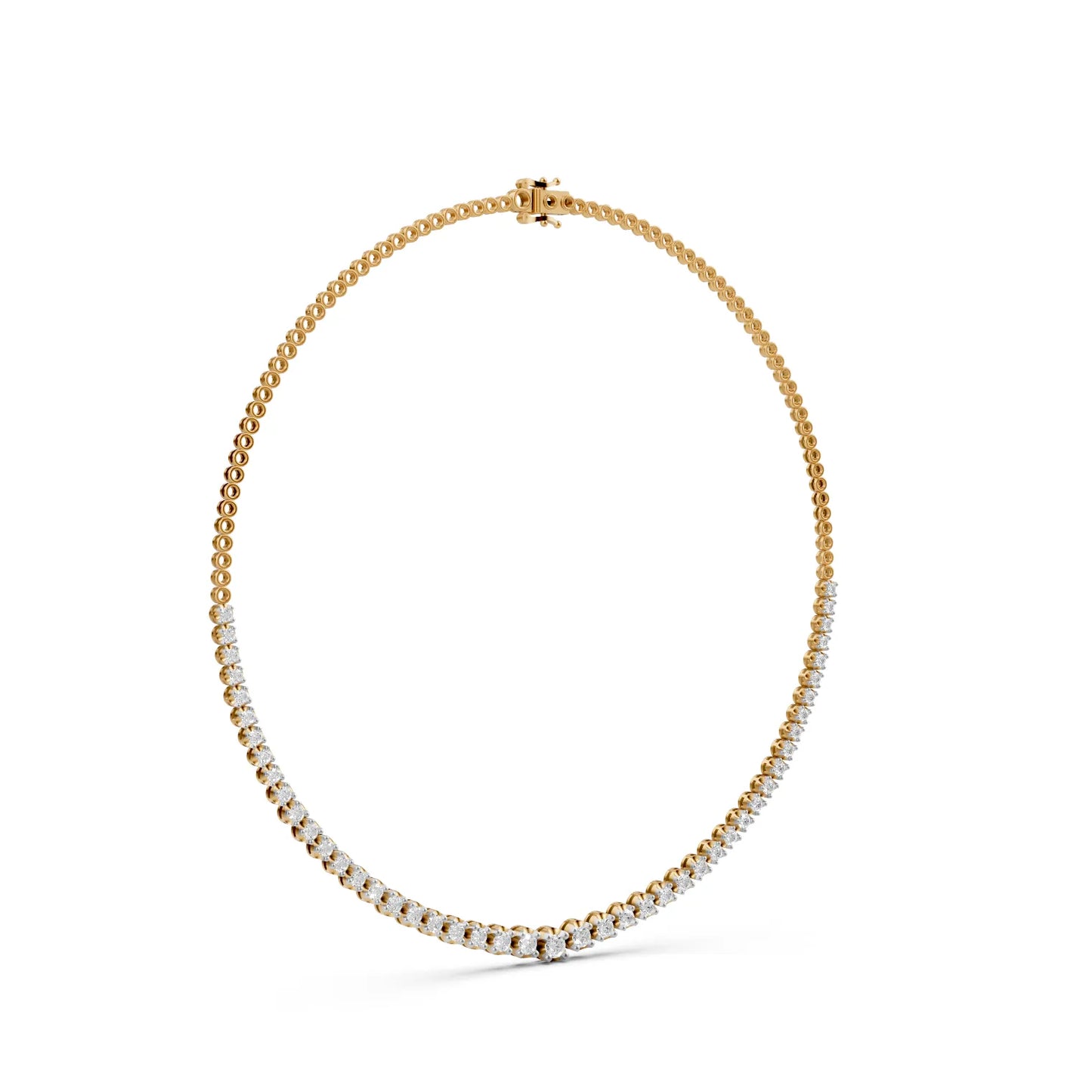 Round Cut Brilliance Tennis Necklace