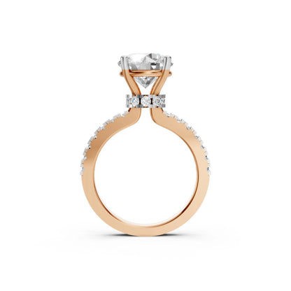PureGlow Pavé Band Ring Rose Gold