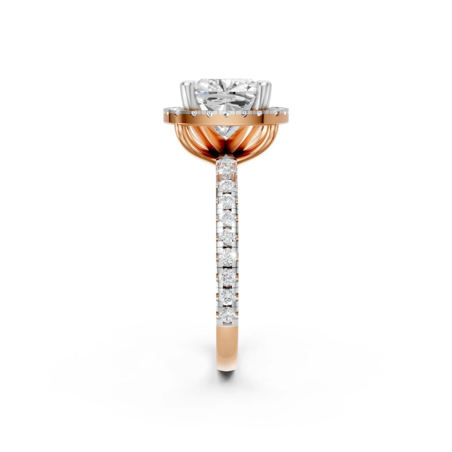 Timeless Bloom Solitaire Ring Rose Gold