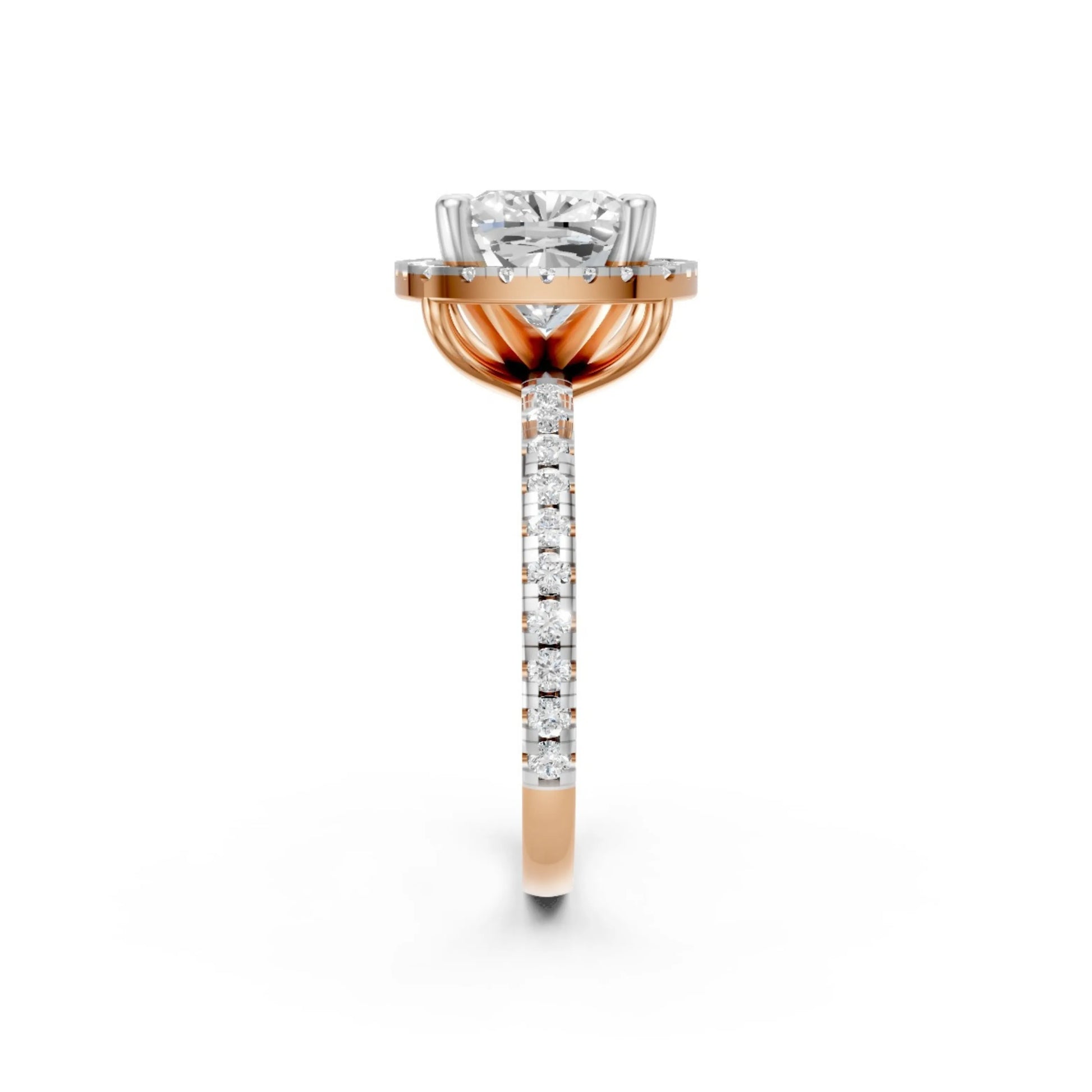 Timeless Bloom Solitaire Ring Rose Gold