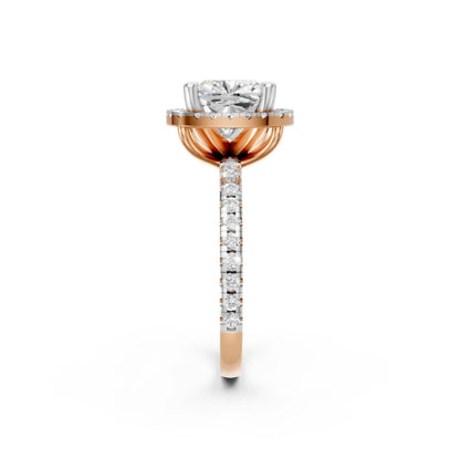 Timeless Bloom Solitaire Ring Rose Gold