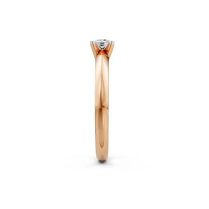 Eternal Shine Solitaire Ring Rose Gold