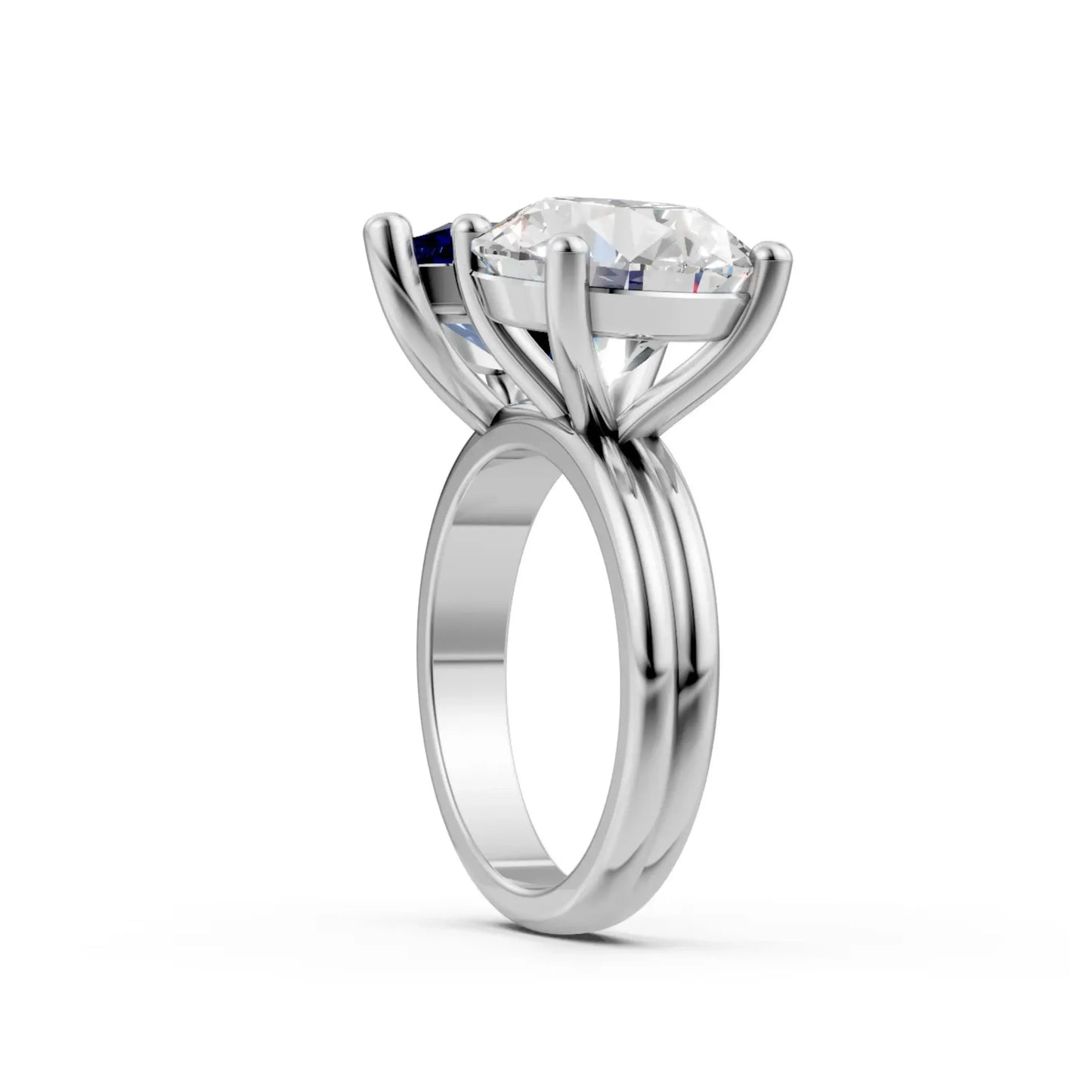 BlueWhisper Two-Stone Diamond Ring White Gold