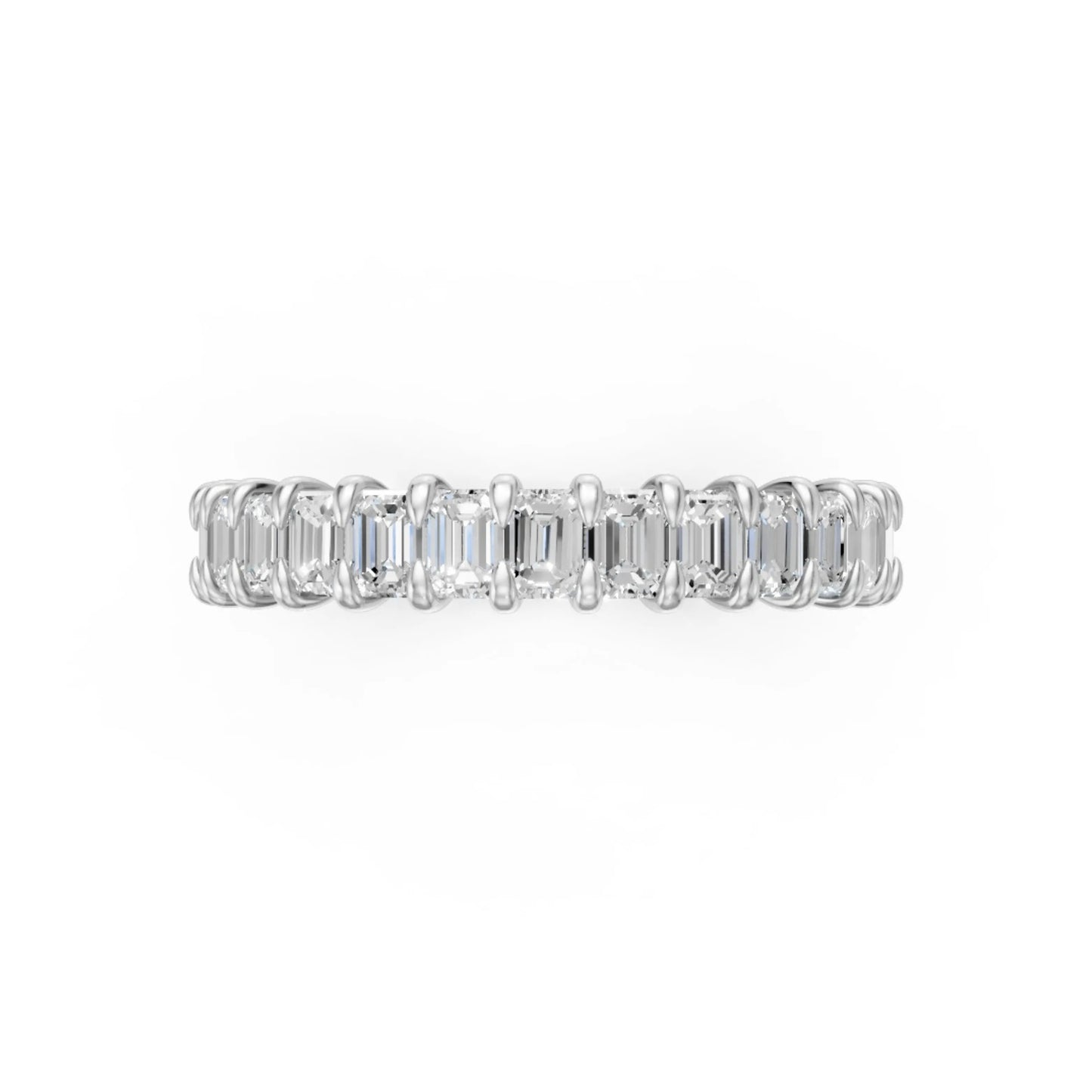 Emerald Eternity Ring White Gold