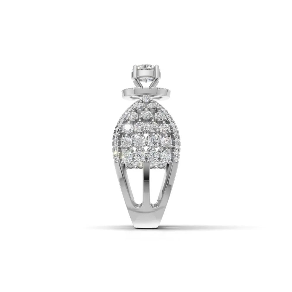 Bridal Statement Ring White Gold