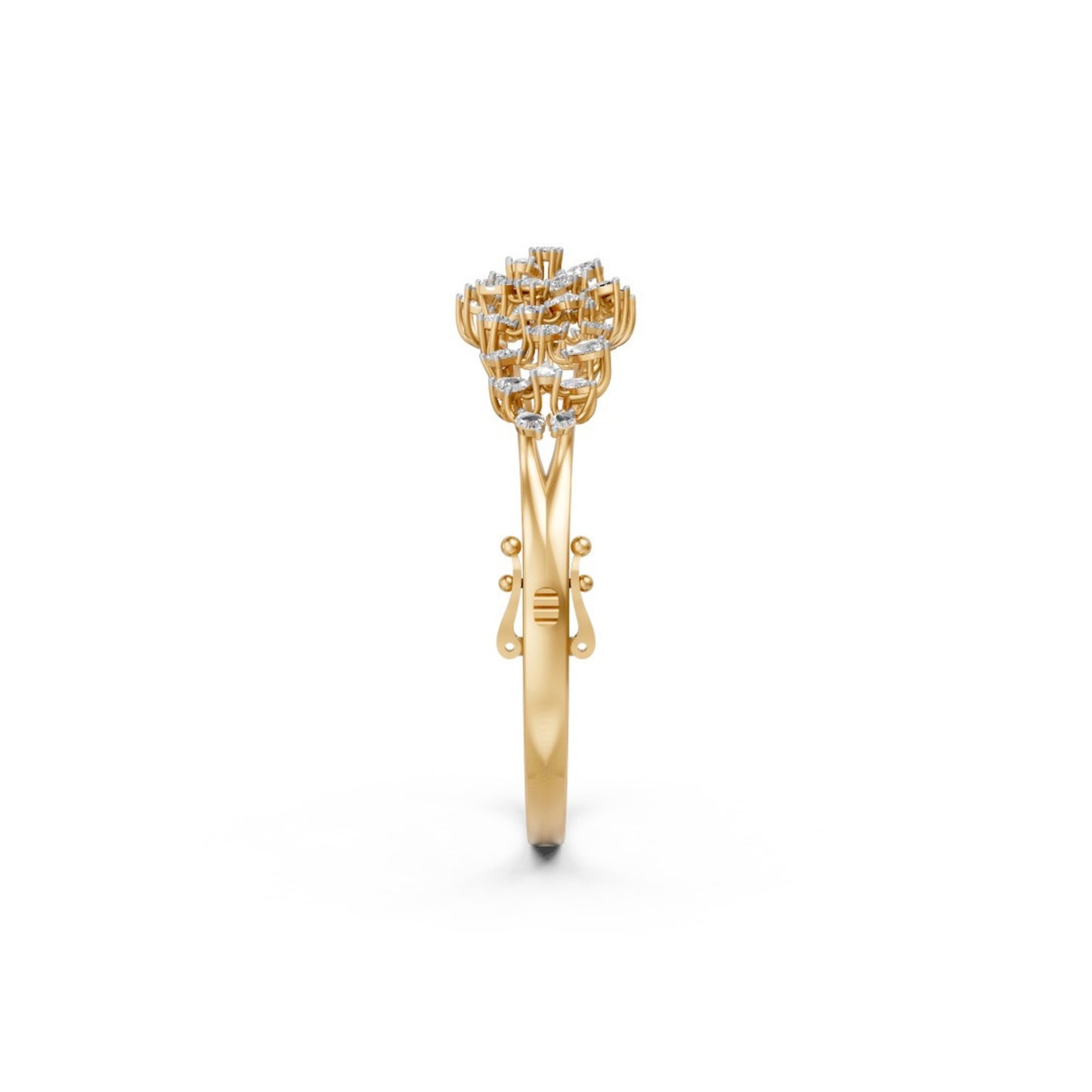 Floral Diamond Bracelet for Timeless Grace Yellow Gold