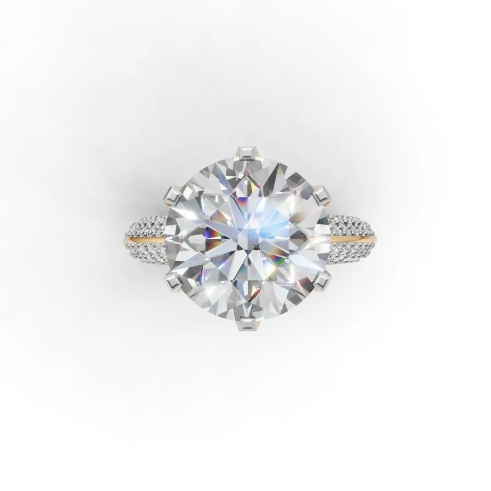 Celeste Shine Solitaire Ring Yellow Gold