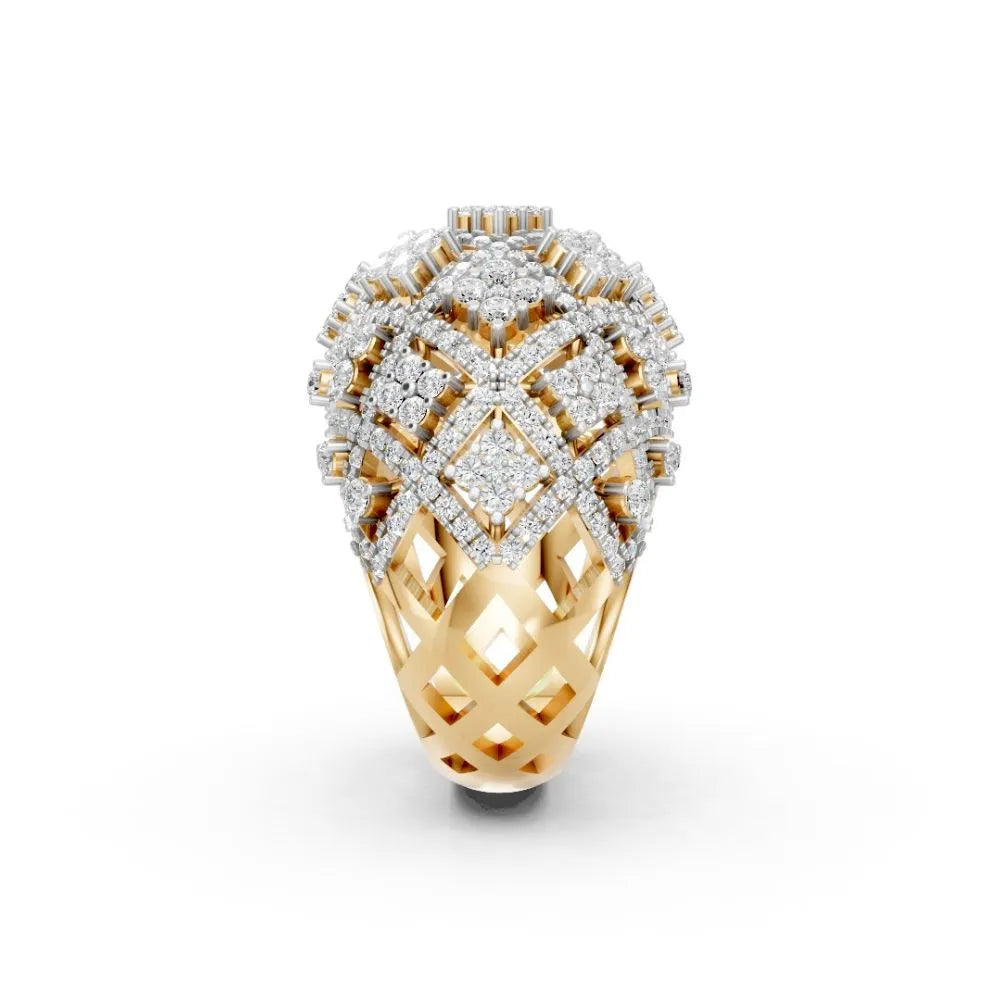 DomeLuxe Gold Diamond Ring Yellow Gold