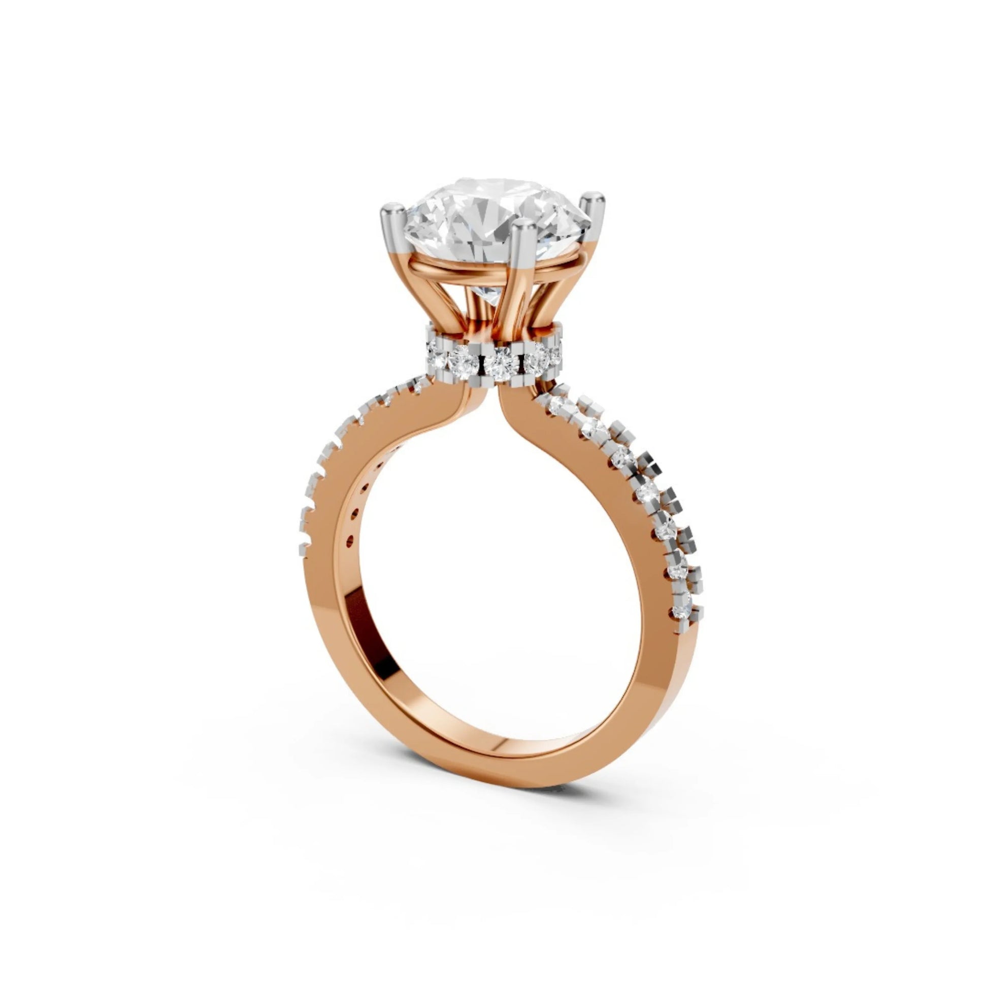 PureGlow Pavé Band Ring Rose Gold