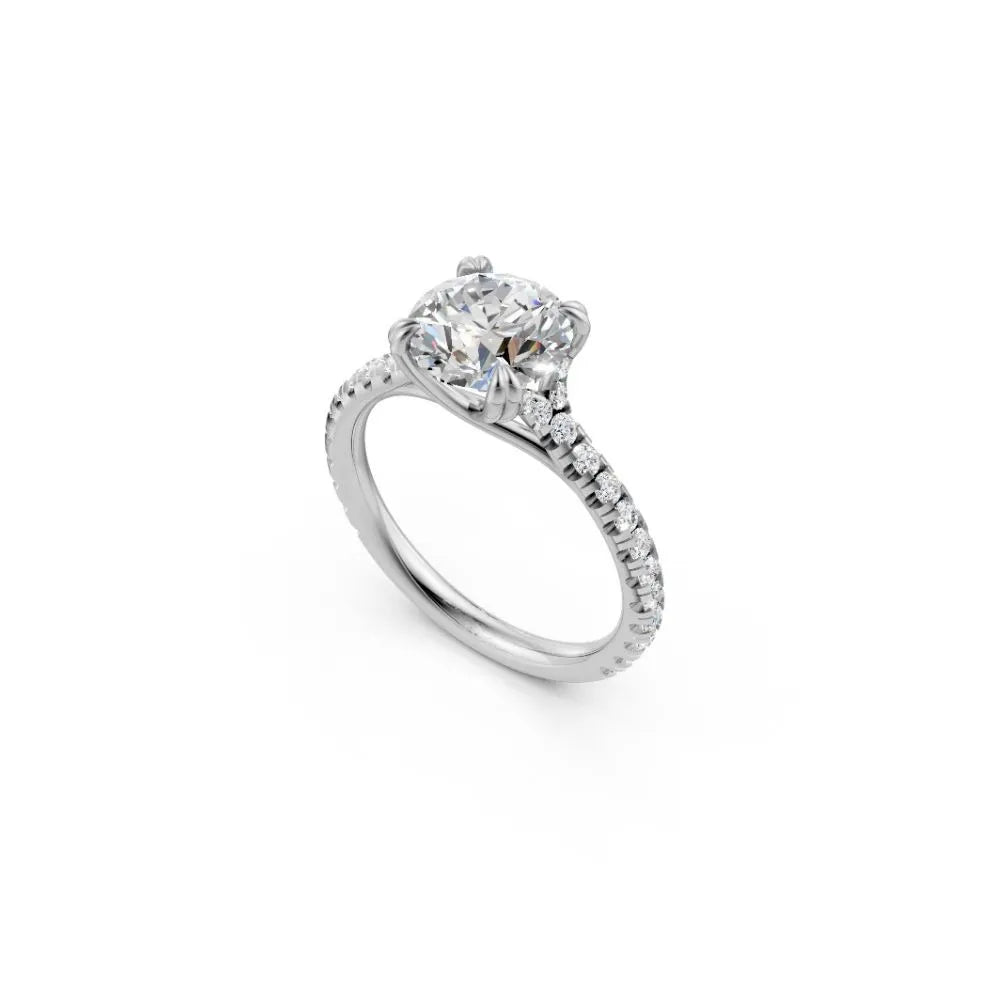 RadiantCore Engagement Ring White Gold