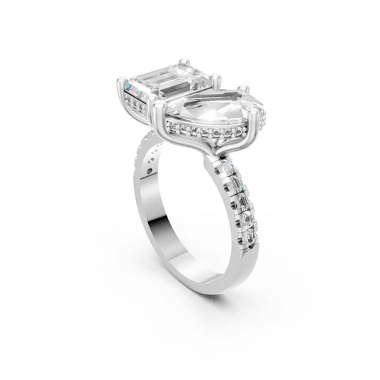 DuoCut Harmony Open Diamond Ring White Gold