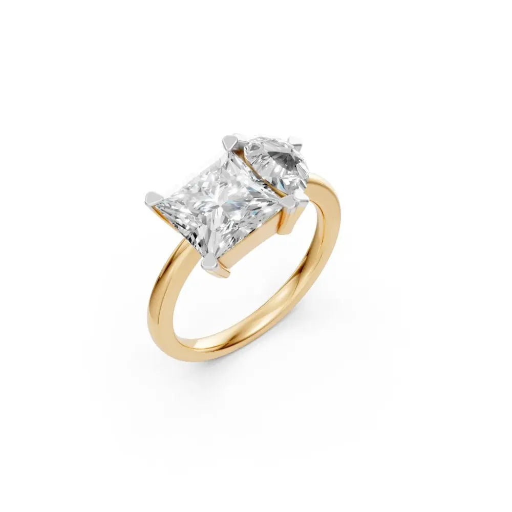 Eternal Duo Toi et Moi Ring Yellow gold