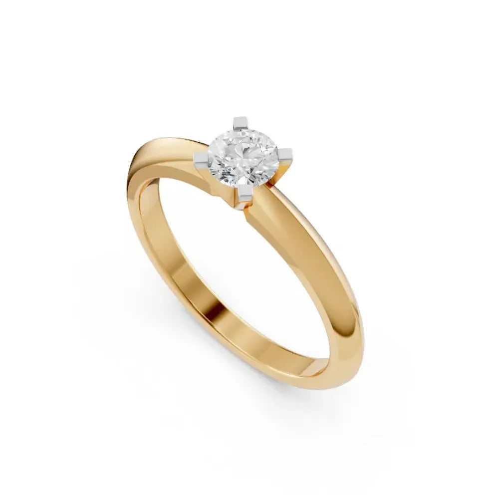Eternal Shine Solitaire Ring Yellow Gold