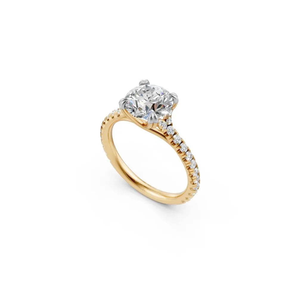 RadiantCore Engagement Ring Yellow Gold