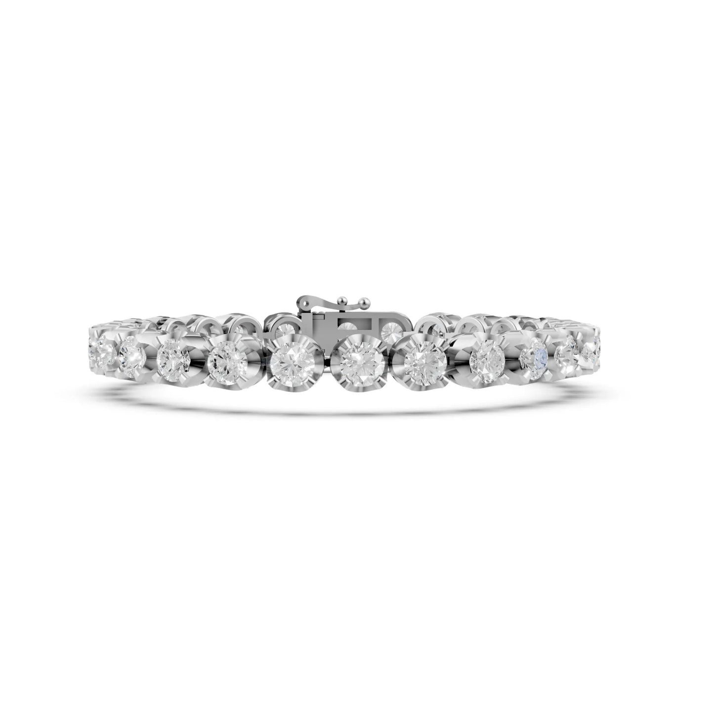 Classic Diamond Tennis Bracelet White Gold