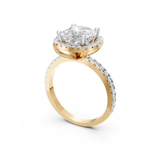 Timeless Bloom Solitaire Ring Yellow Gold