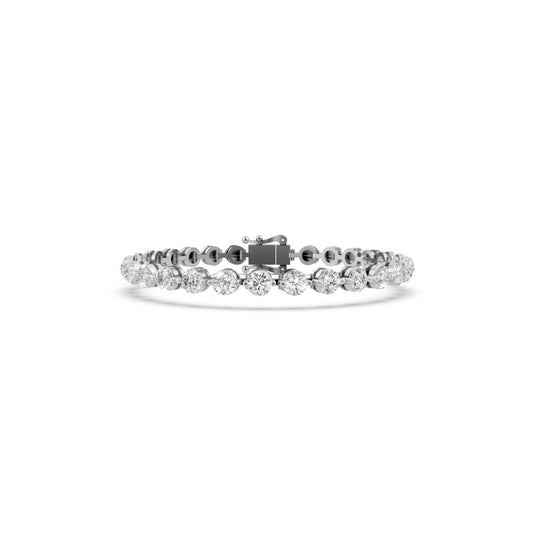 Contemporary Diamond Bracelet White Gold