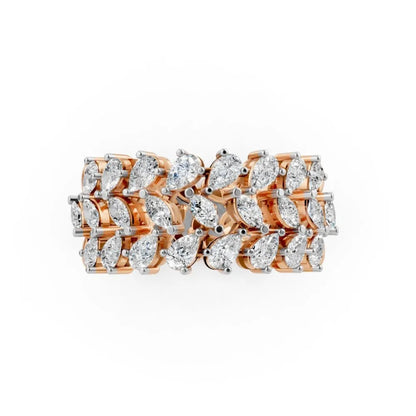 Eternelle Marquise Diamond Band Rose Gold