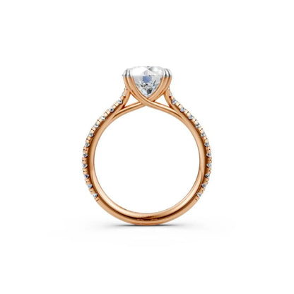 RadiantCore Engagement Ring Rose Gold