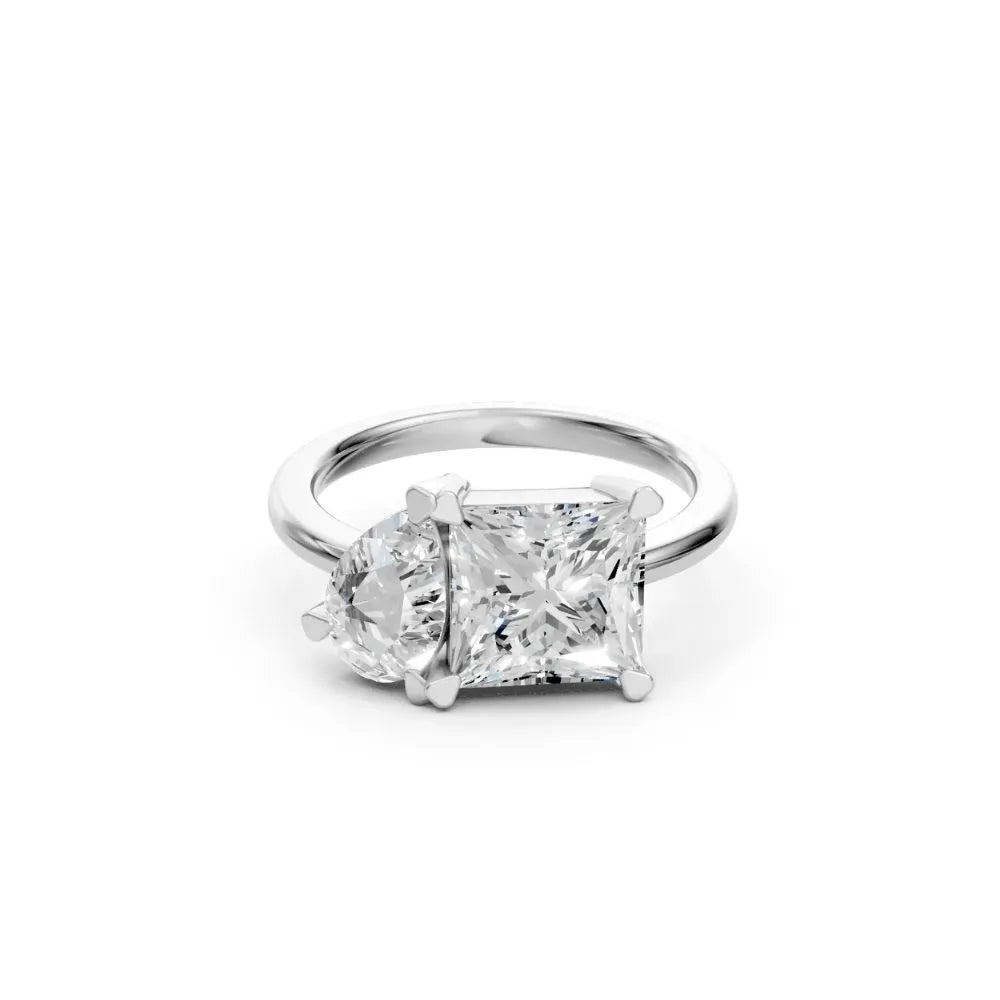 Eternal Duo Toi et Moi Ring White Gold