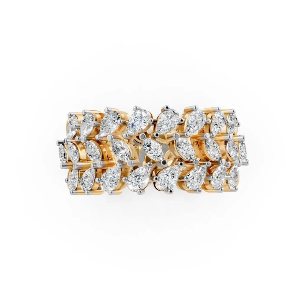 Eternelle Marquise Diamond Band Yellow Gold