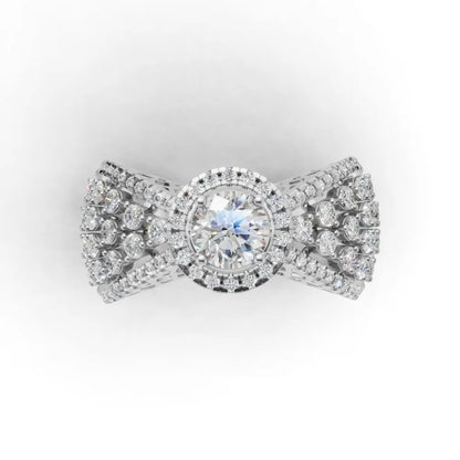 Bridal Statement Ring White Gold