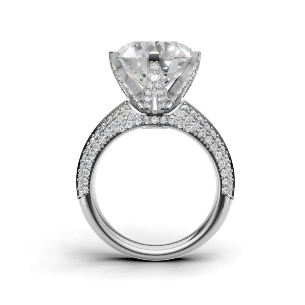 Celeste Shine Solitaire Ring White Gold