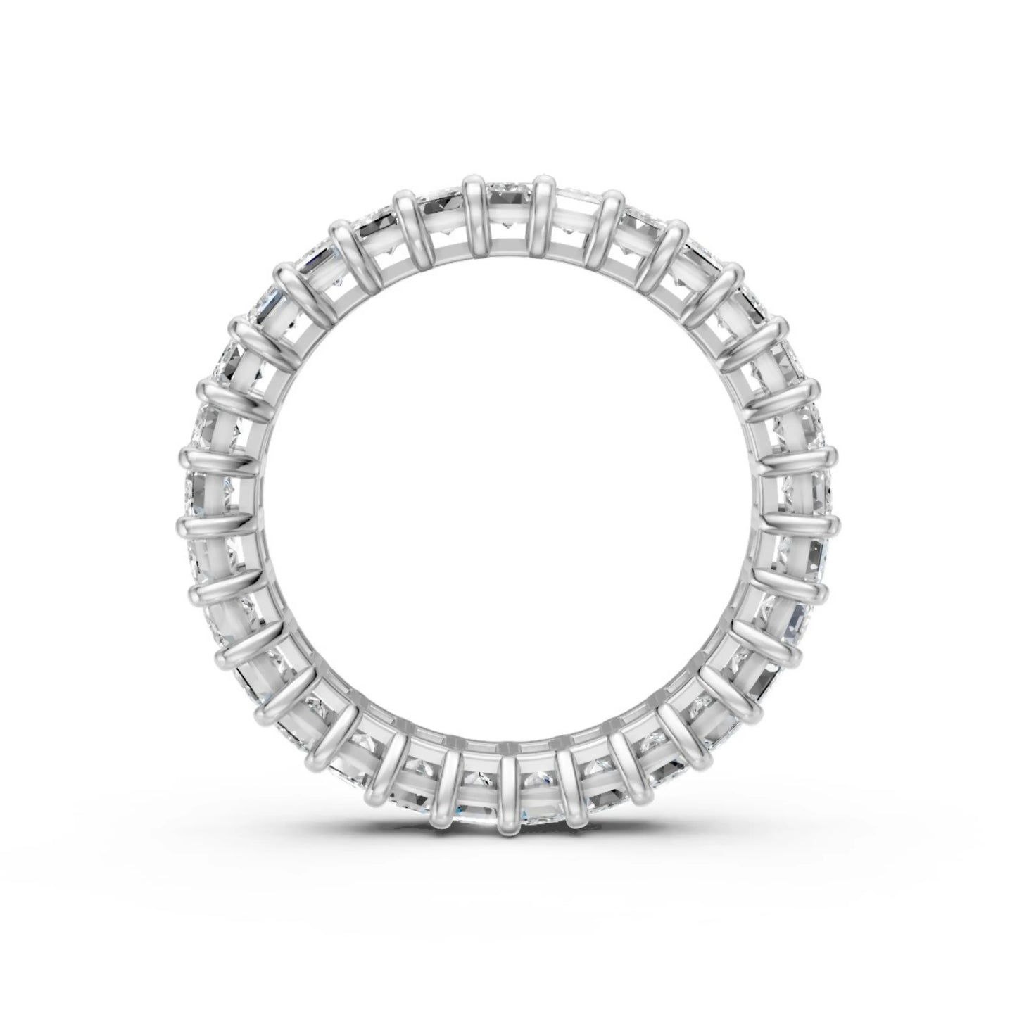 Emerald Eternity Ring White Gold