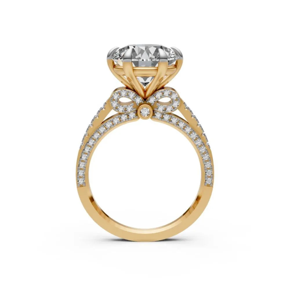 VintageCharm Solitaire Diamond Ring Yellow Gold