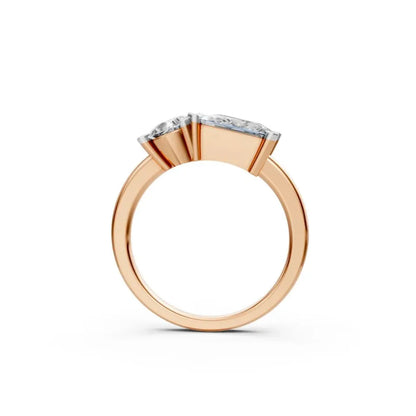 Eternal Duo Toi et Moi Ring Rose Gold