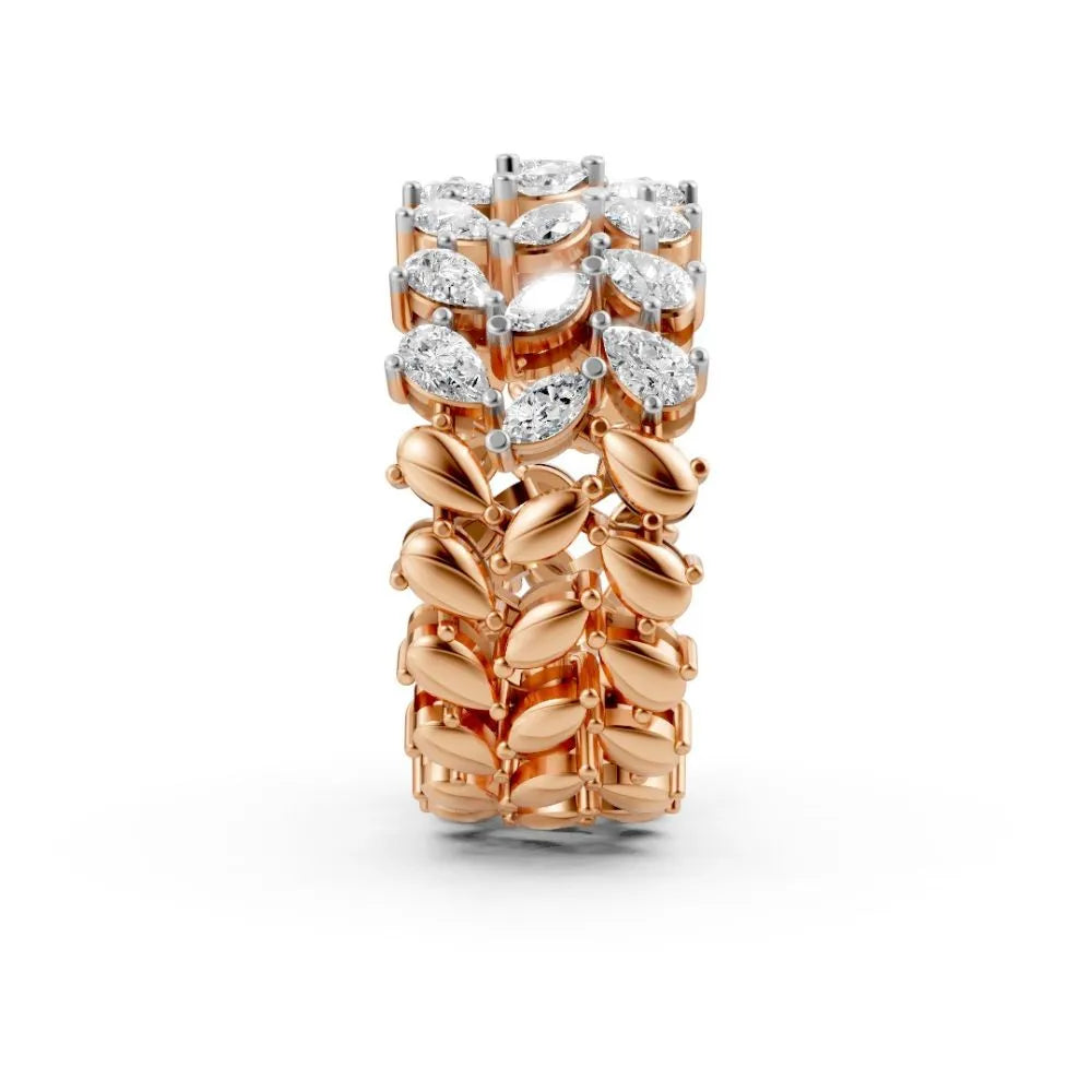 Eternelle Marquise Diamond Band Rose Gold