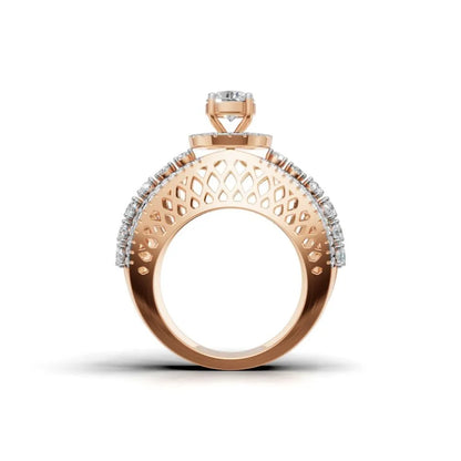 Bridal Statement Ring Rose Gold