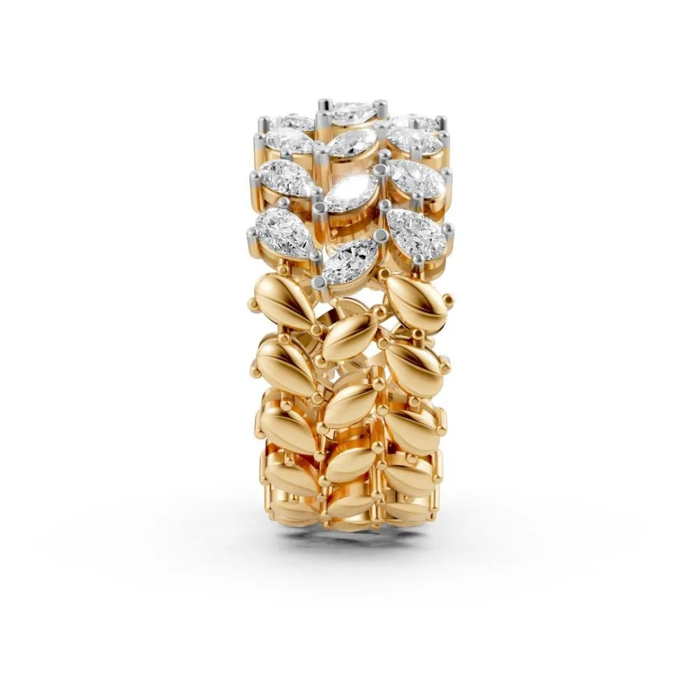 Eternelle Marquise Diamond Band Yellow Gold