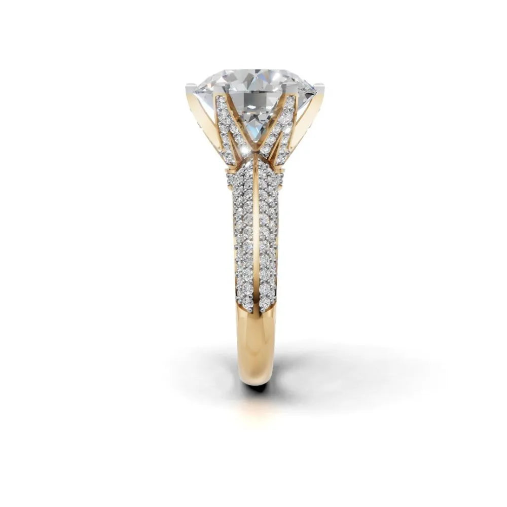 Celeste Shine Solitaire Ring Yellow Gold
