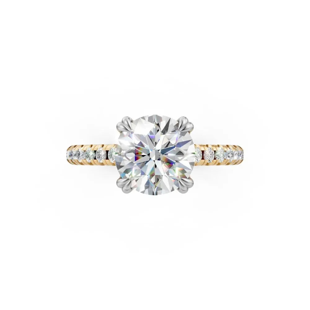 RadiantCore Engagement Ring Yellow Gold