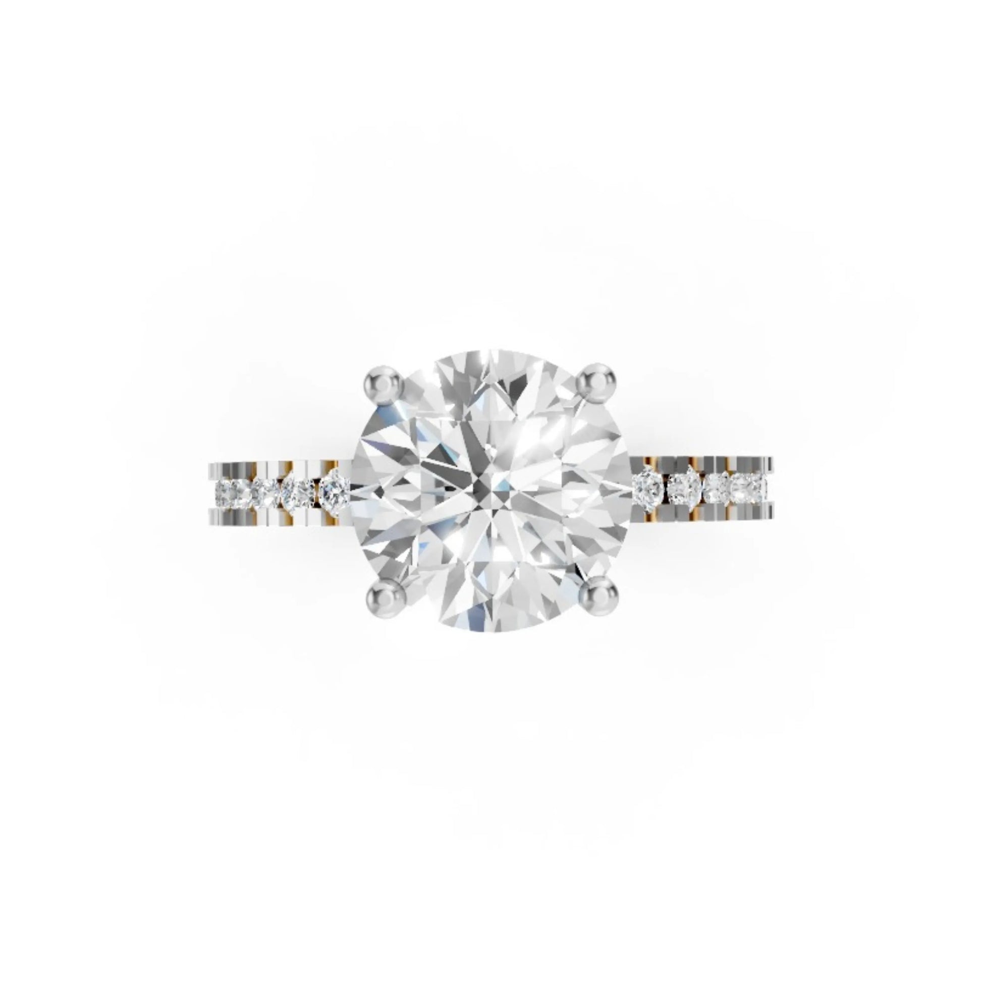 PureGlow Pavé Band Ring Rose Gold