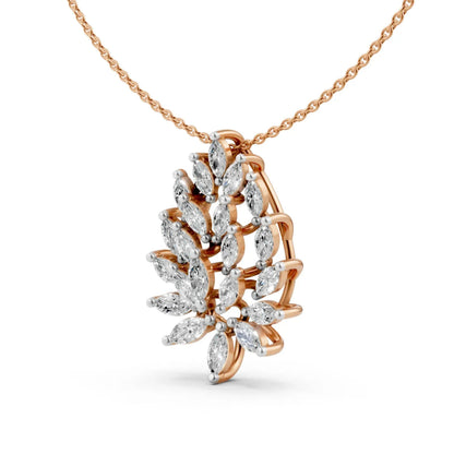 Leaf Pendant Rose Gold