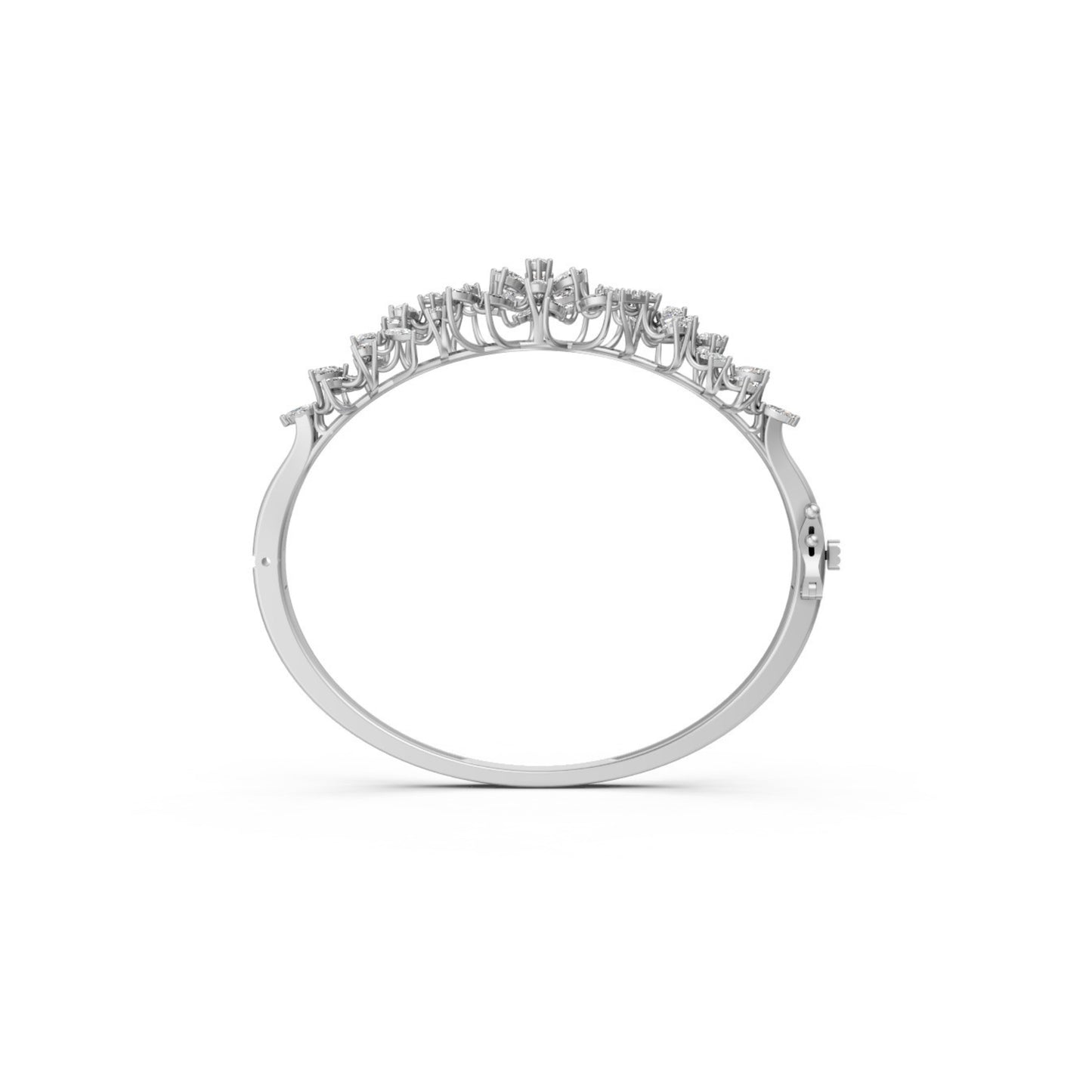 Floral Diamond Bracelet for Timeless Grace White Gold