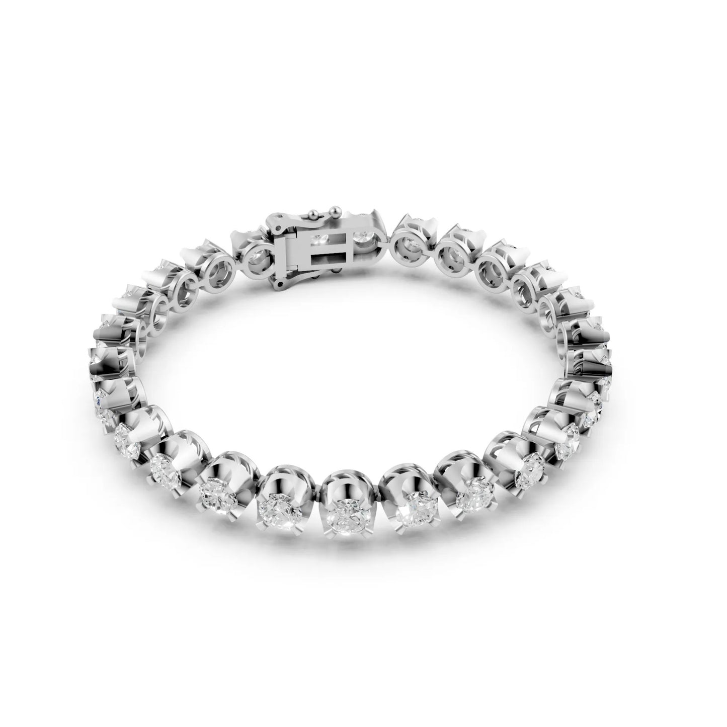 Classic Diamond Tennis Bracelet White Gold