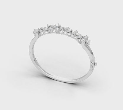 Exquisite Round and Marquise Diamond Bracelet
