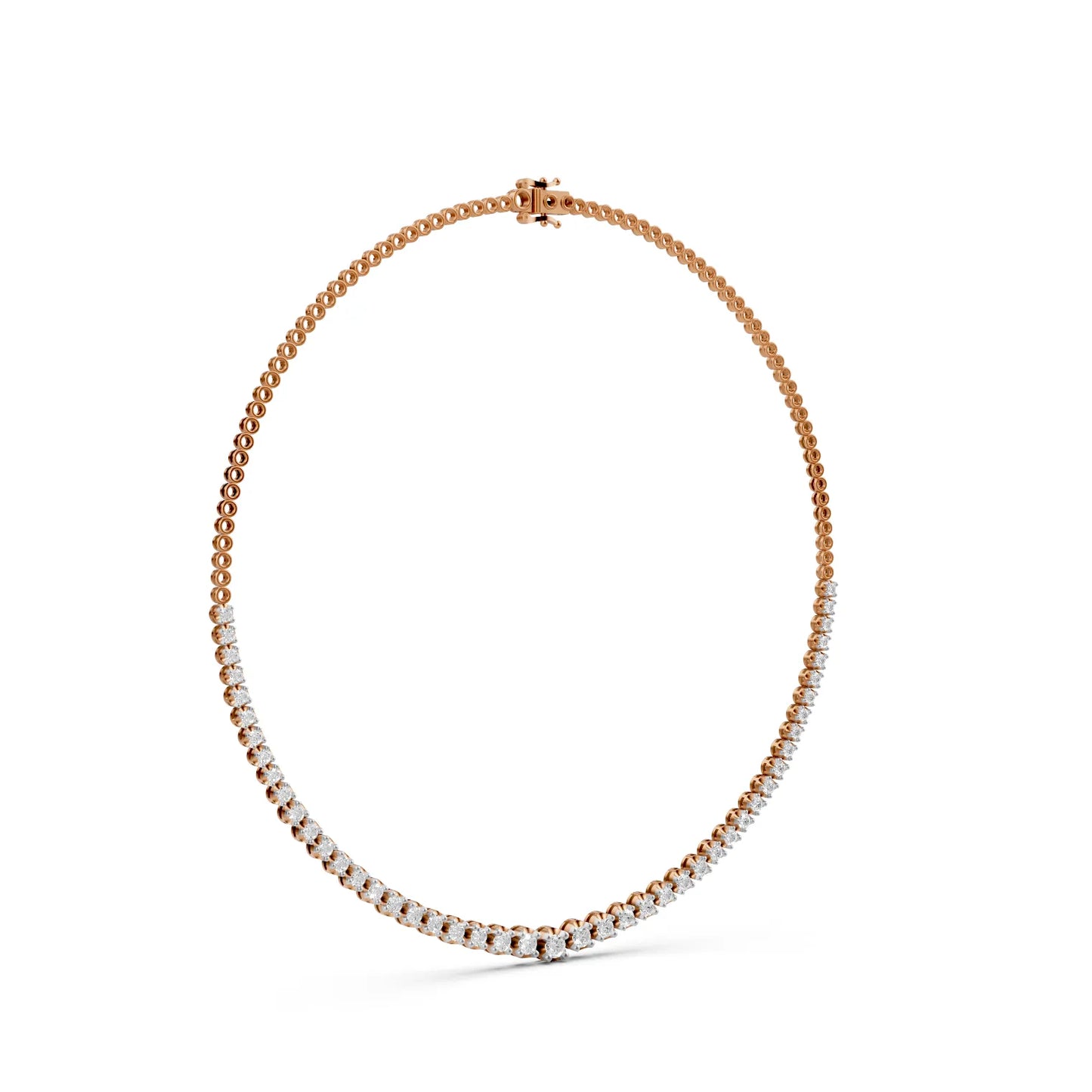 Round Cut Brilliance Tennis Necklace