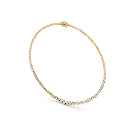 Round Cut Brilliance Tennis Necklace
