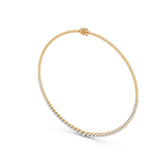 Round Cut Brilliance Tennis Necklace