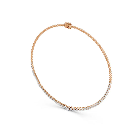 Round Cut Brilliance Tennis Necklace