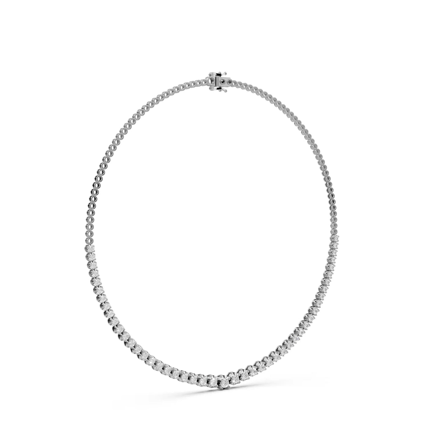 Round Cut Brilliance Tennis Necklace