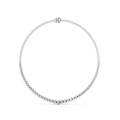 Round Cut Brilliance Tennis Necklace